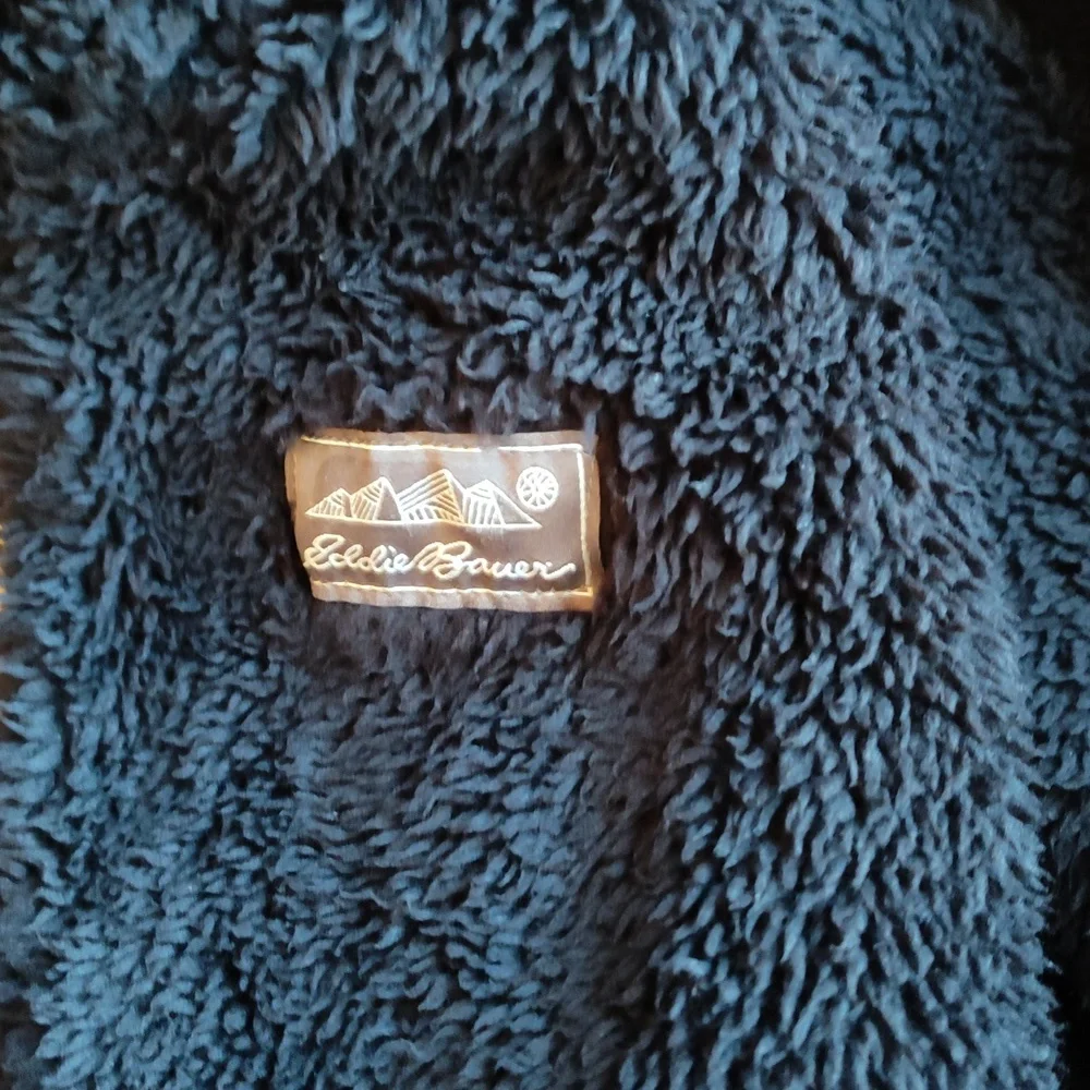 Eddie Bauer Jacket Reversible Puffer Fleece 14/16 - Picture 8 of 8